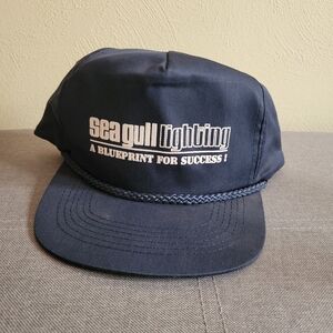 Vintage Seagull Lighting Adjustable Snapback Rope Braid Hat/Cap
